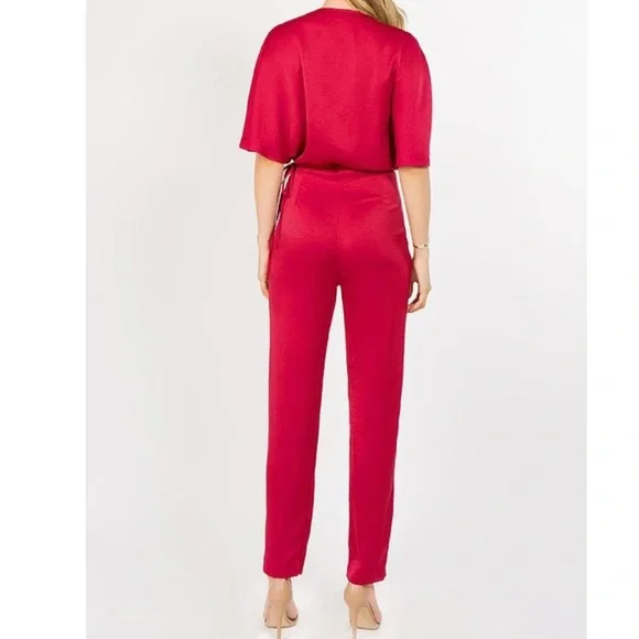 🛑SOLD🛑 Strut & Bolt Satin Wrap Jumpsuit - Picture 2 of 11